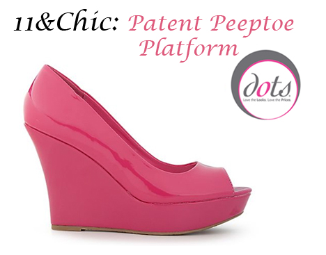 Wednesday Win! ~ Patent Peeptoe Platform by Dots in Size 11