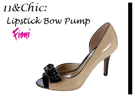 Wednesday Win! ~ Fioni’s Women’s Lipstick Bow Pump in Size 11