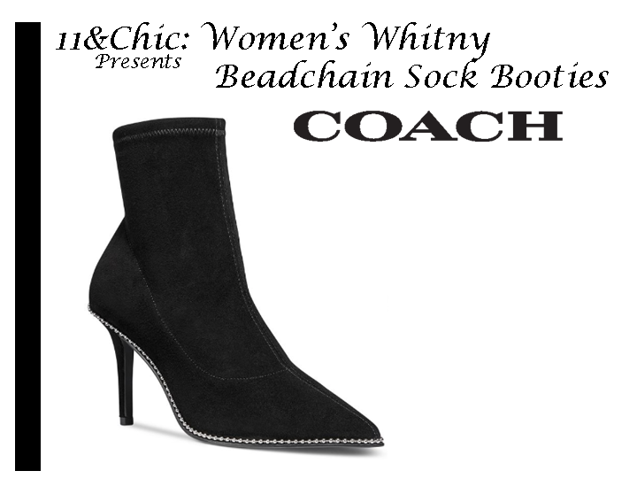 Looking for Cute Size 11 Shoes? 11&Chic Presents: “Women’s Whitny Beadchain Sock Booties” by Coach